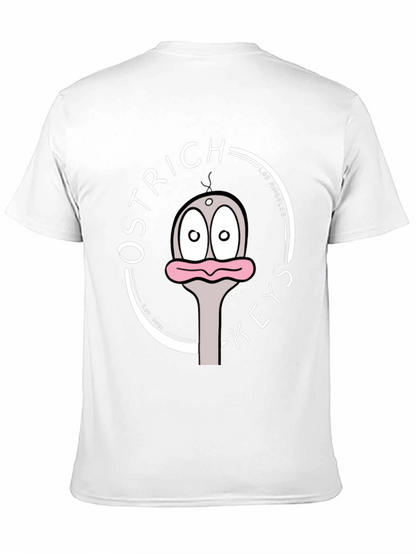 Ostrich Keys Black Graphic T-Shirt