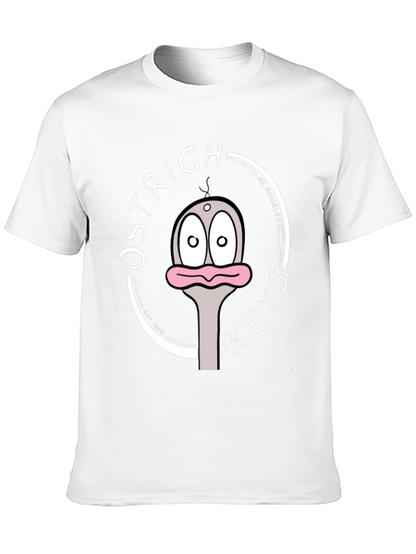 Ostrich Keys Black Graphic T-Shirt