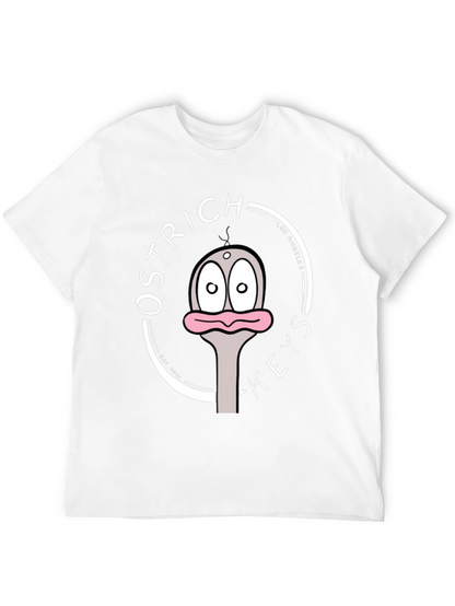 Ostrich Keys Black Graphic T-Shirt