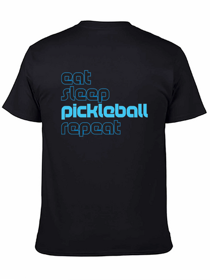 Eat Sleep Pickleball Repeat Graphic Tee