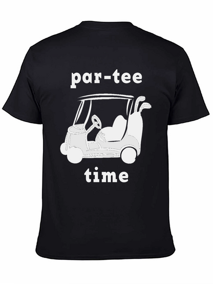 Par-Tee Time Golf Cart Graphic T-Shirt