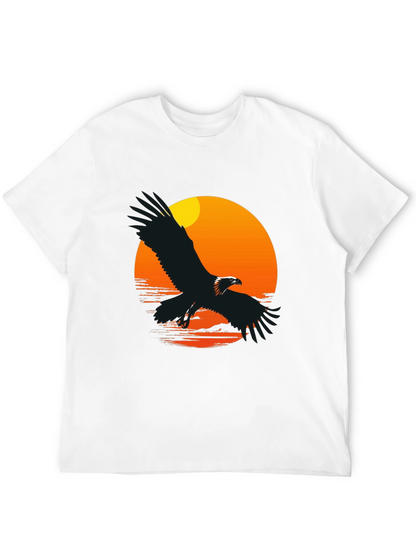 Eagle Sunset Graphic T-Shirt - Black