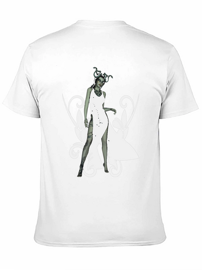 Medusa Graphic Print Black T-Shirt