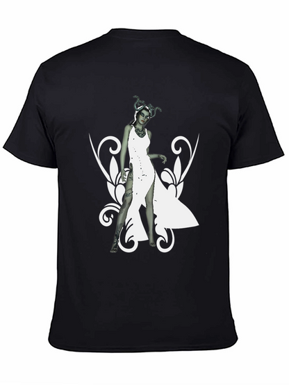 Medusa Graphic Print Black T-Shirt