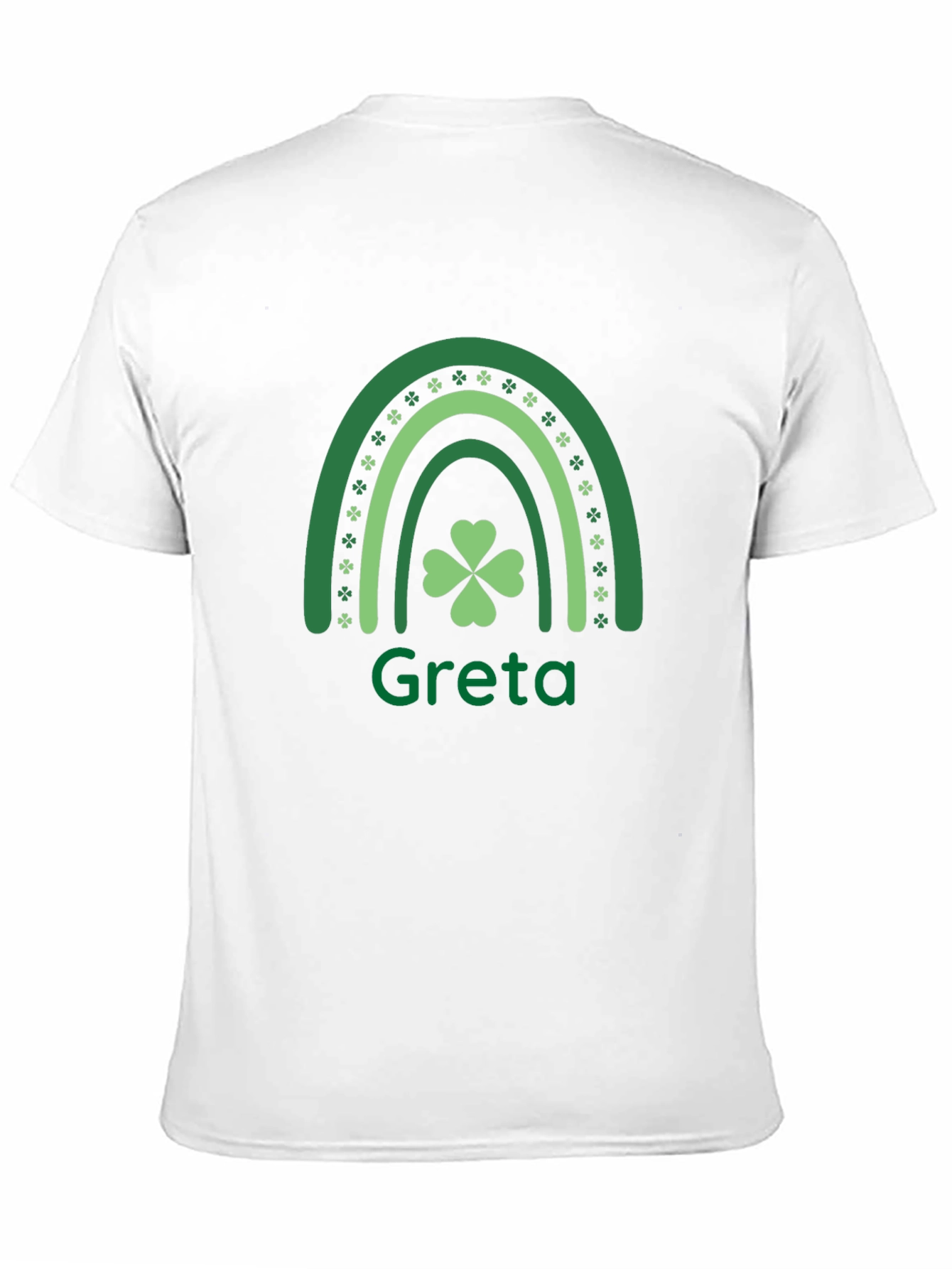 Greta St. Patricks Day Shamrock Rainbow T-Shirt