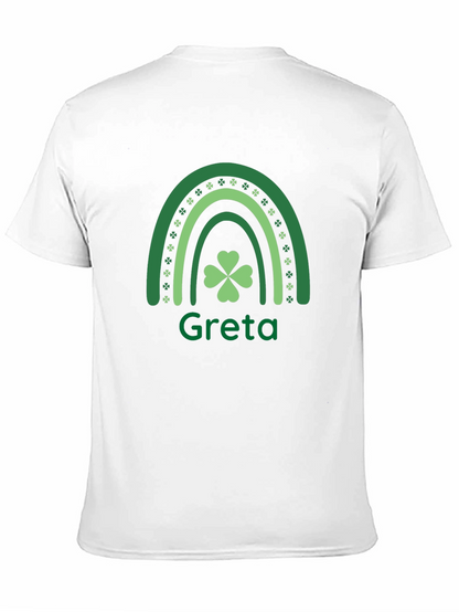 Greta St. Patricks Day Shamrock Rainbow T-Shirt