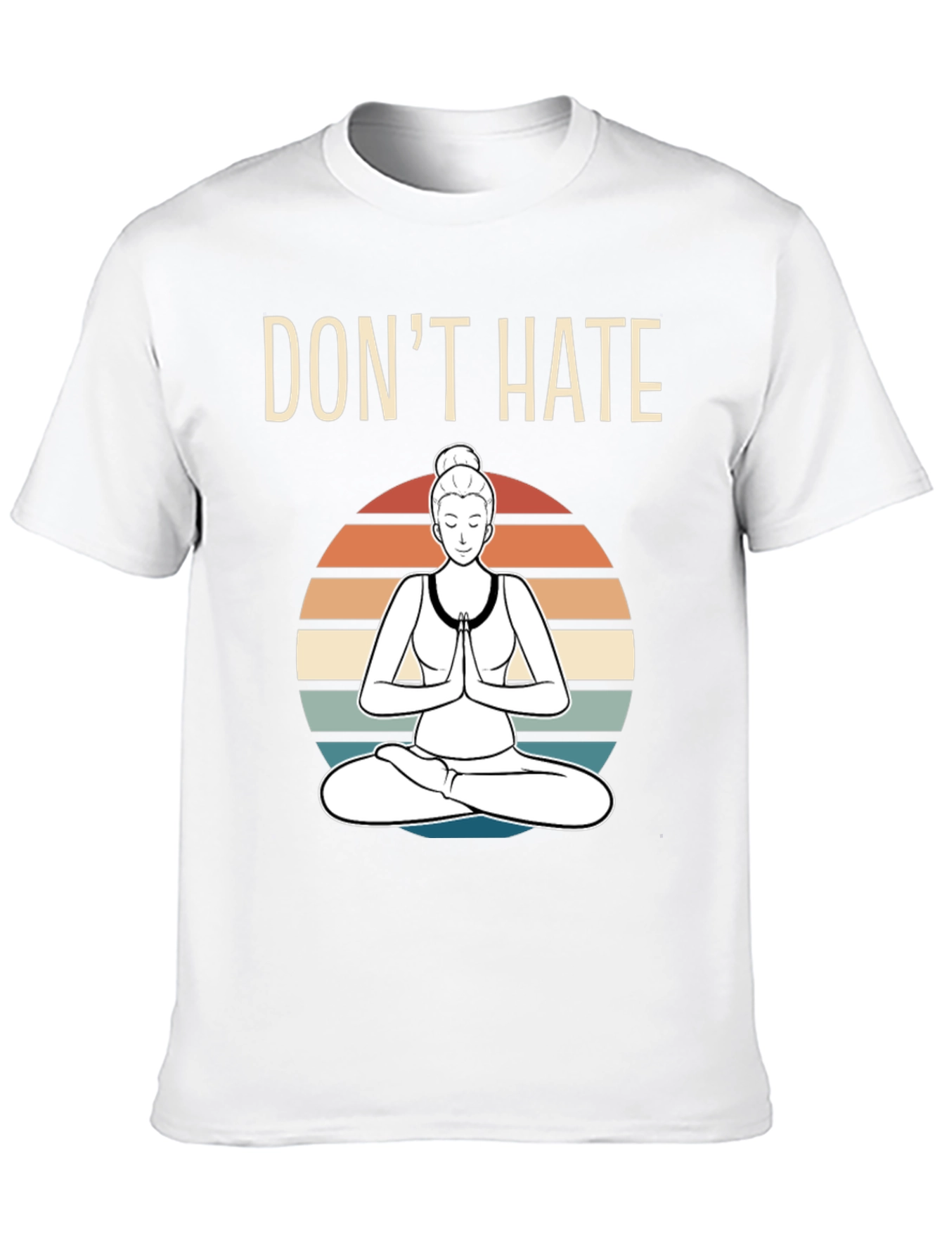 Dont Hate Meditate Graphic T-Shirt