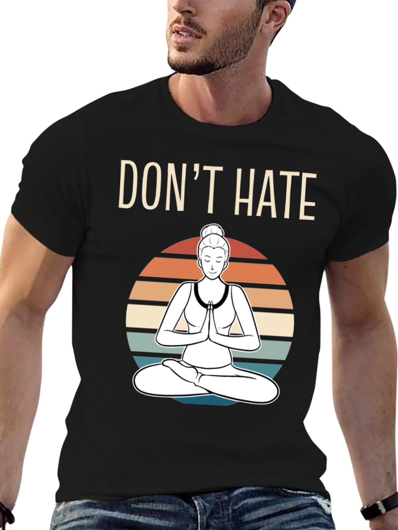 Dont Hate Meditate Graphic T-Shirt