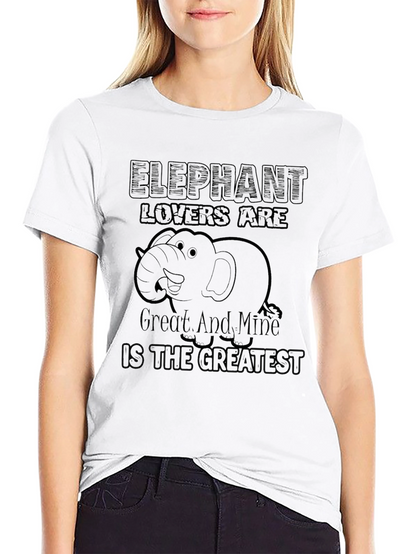 Elephant Lover T-Shirt - Mine is the Greatest Tee