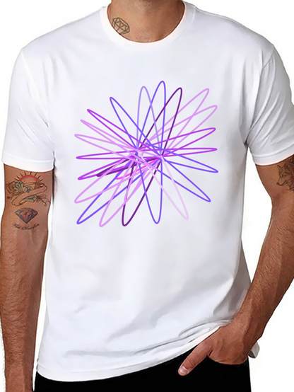 Abstract Geometric Black T-Shirt