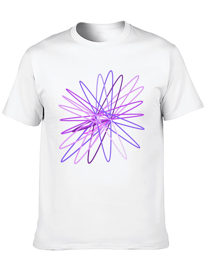 Abstract Geometric Black T-Shirt