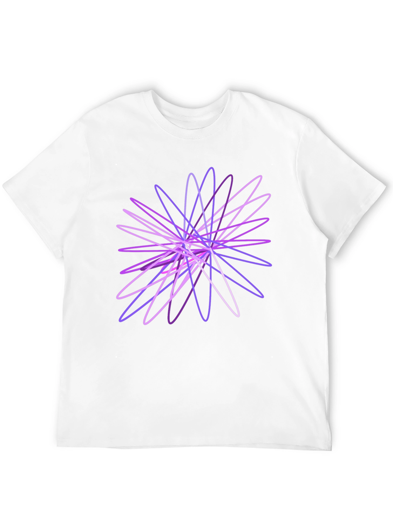 Abstract Geometric Black T-Shirt