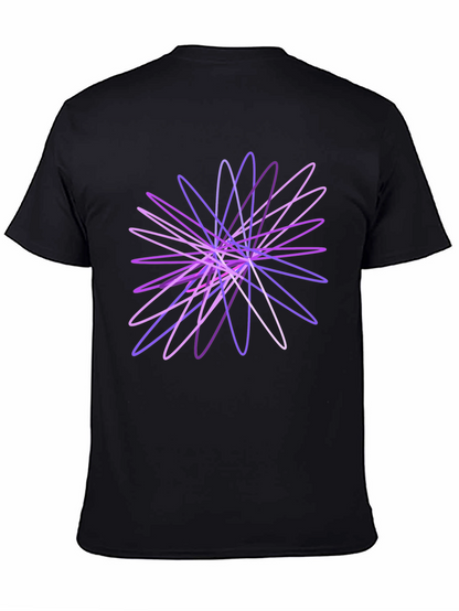 Abstract Geometric Black T-Shirt