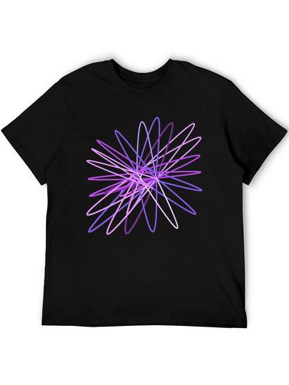 Abstract Geometric Black T-Shirt