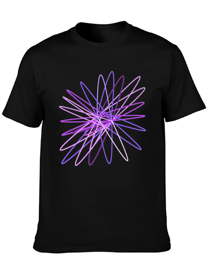 Abstract Geometric Black T-Shirt
