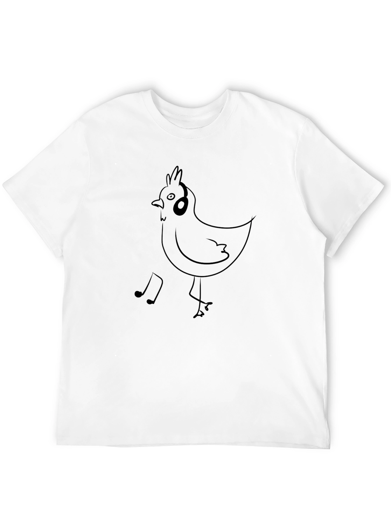 Musical Chicken T-Shirt - Black Graphic Tee