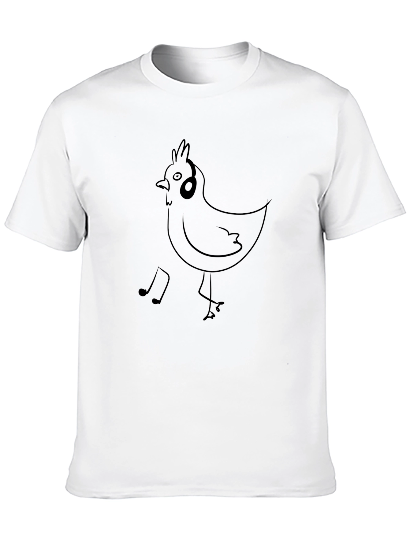 Musical Chicken T-Shirt - Black Graphic Tee