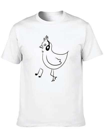 Musical Chicken T-Shirt - Black Graphic Tee