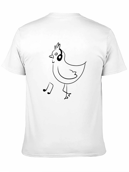 Musical Chicken T-Shirt - Black Graphic Tee