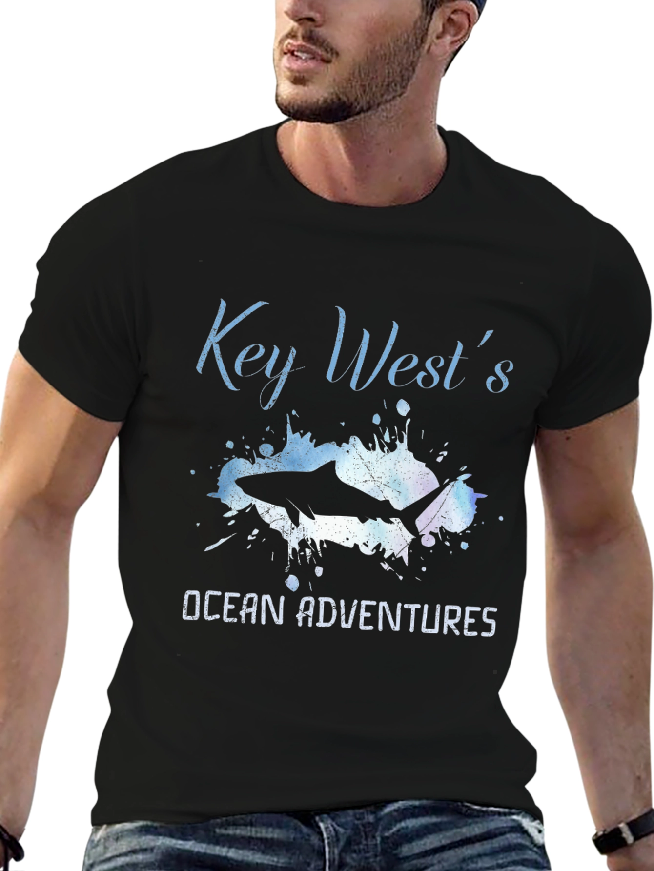 Key West Ocean Adventures Black T-Shirt