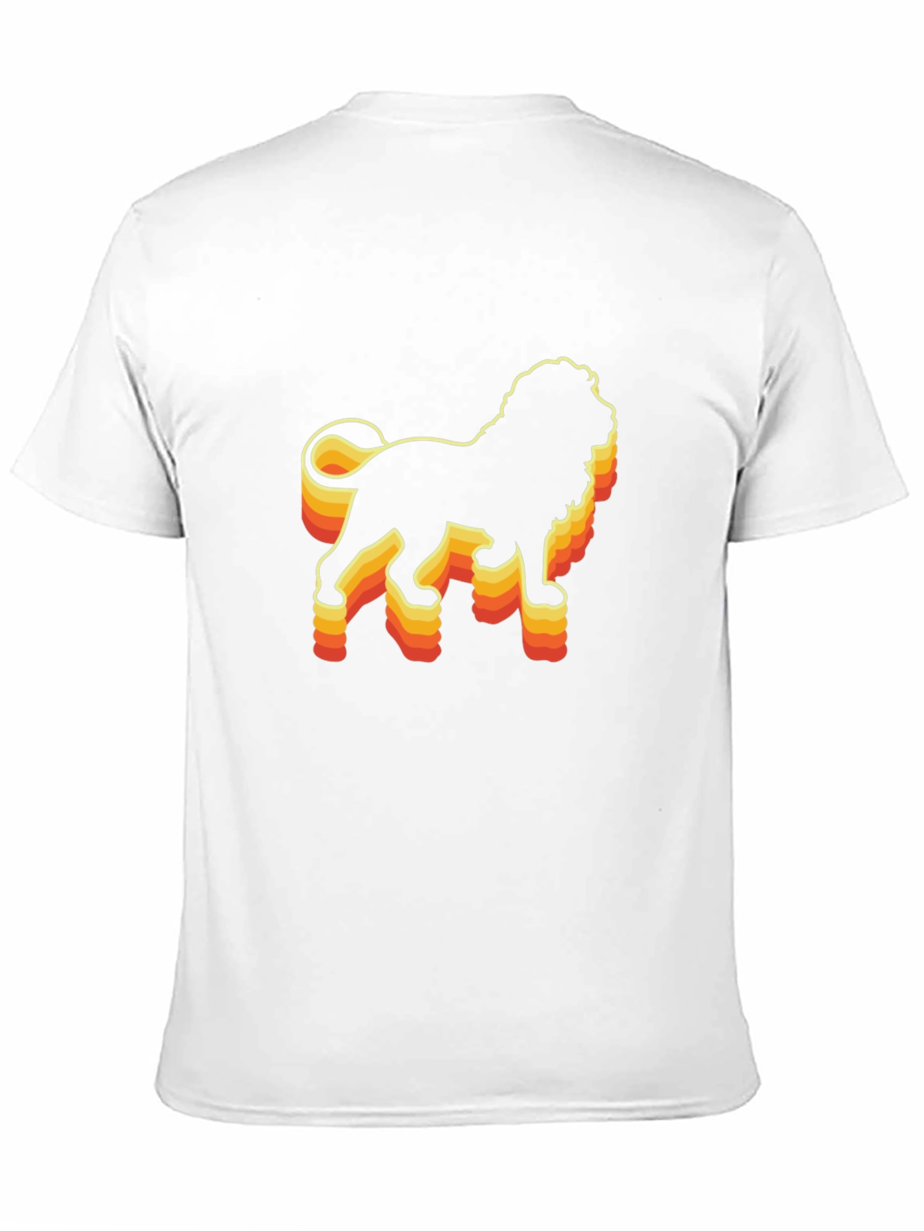 Retro Lion Graphic Tee - Black