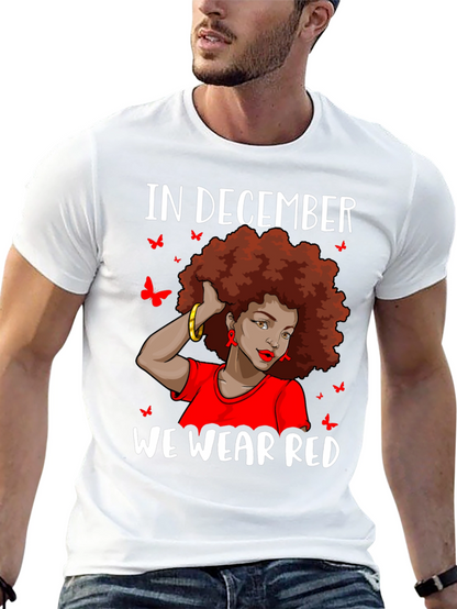 In December We Wear Red Awareness T-Shirt