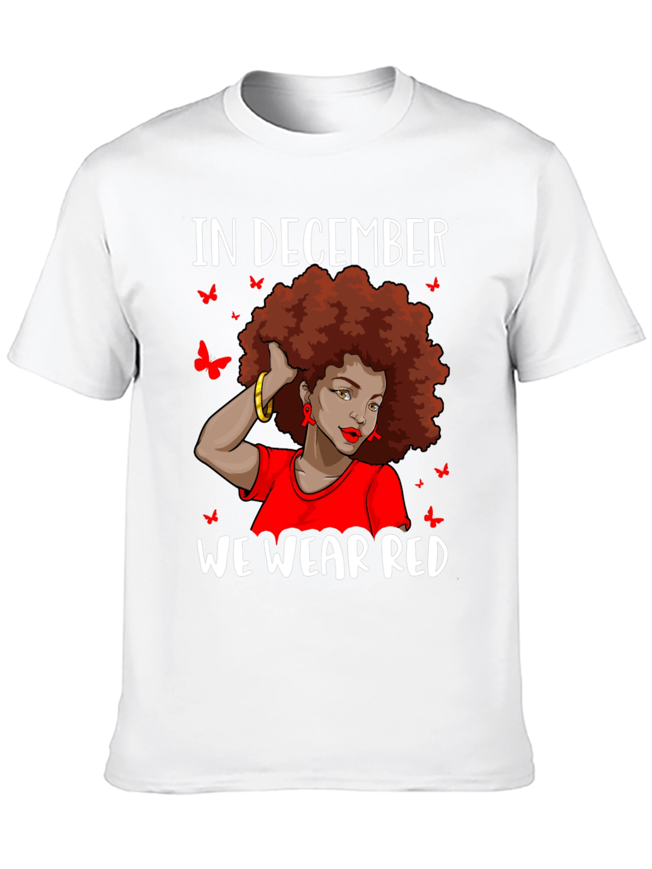 In December We Wear Red Awareness T-Shirt
