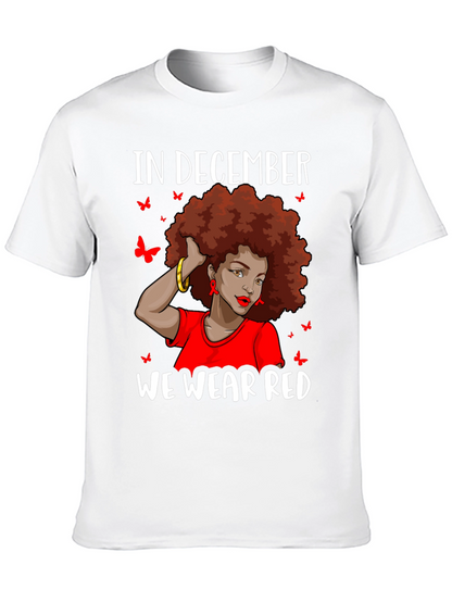 In December We Wear Red Awareness T-Shirt