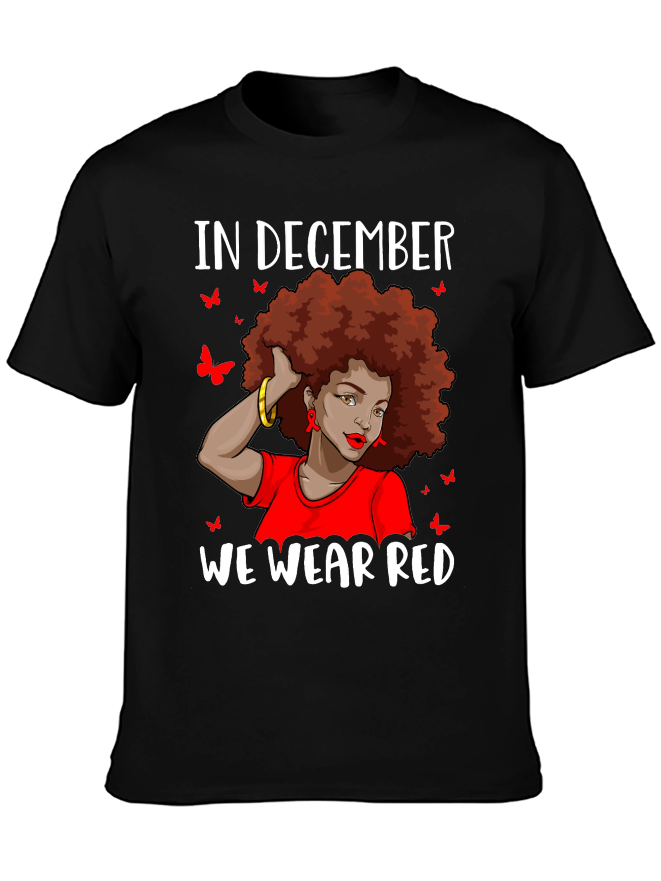 In December We Wear Red Awareness T-Shirt