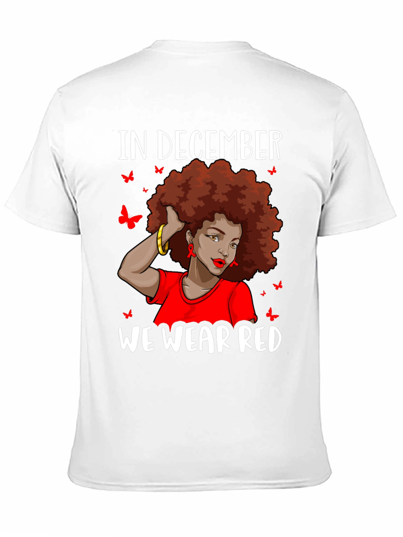 In December We Wear Red Awareness T-Shirt