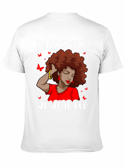 In December We Wear Red Awareness T-Shirt
