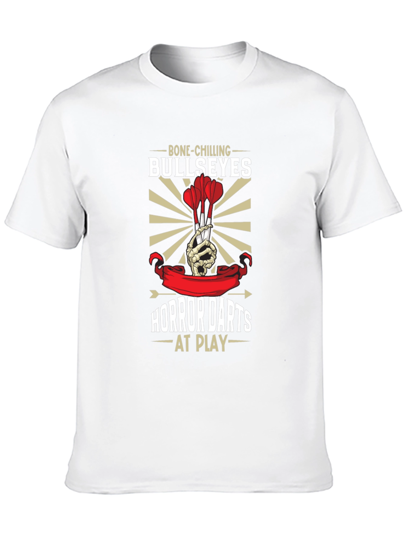 Bone-Chilling Bullseyes Horror Darts T-Shirt
