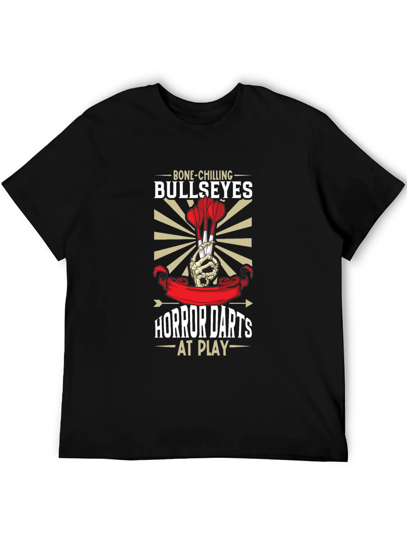Bone-Chilling Bullseyes Horror Darts T-Shirt