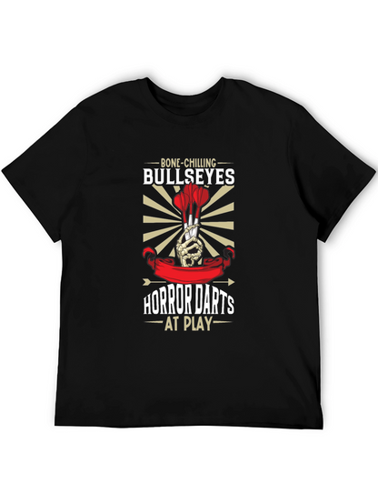 Bone-Chilling Bullseyes Horror Darts T-Shirt