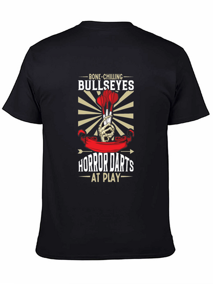 Bone-Chilling Bullseyes Horror Darts T-Shirt