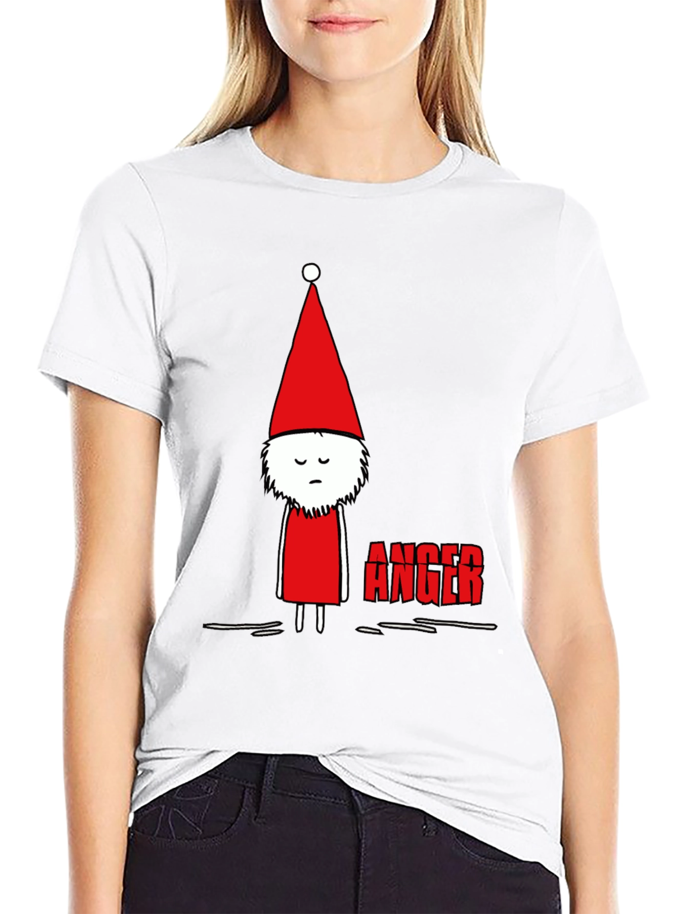 Anger Gnome Graphic Tee - Black