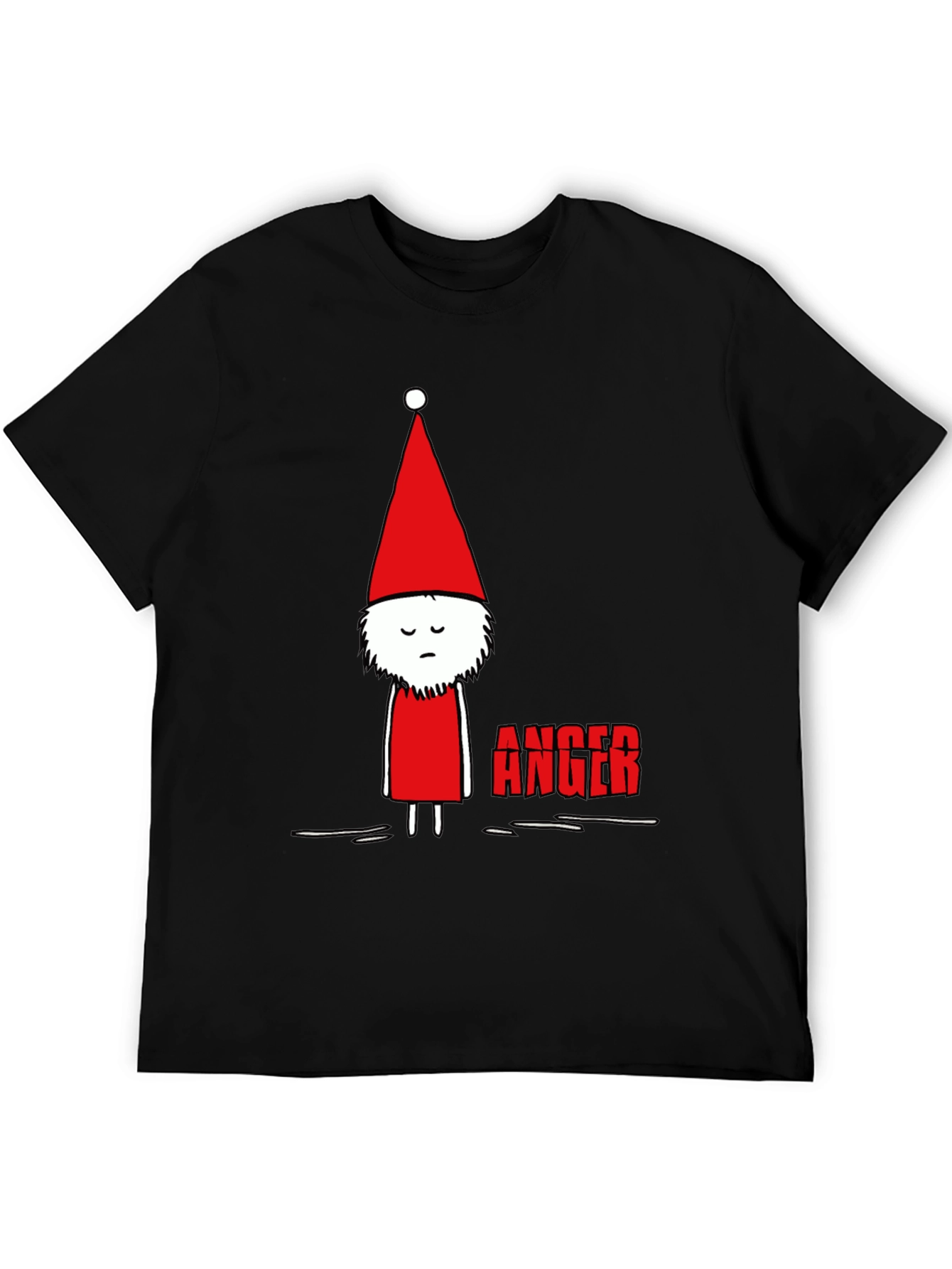 Anger Gnome Graphic Tee - Black