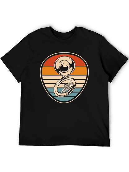 Retro Tuba Sunset Graphic Tee