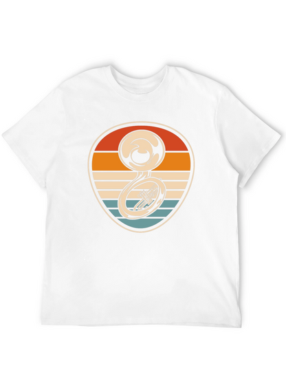 Retro Tuba Sunset Graphic Tee
