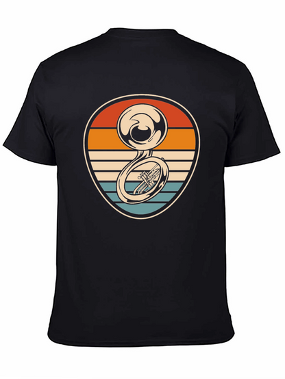 Retro Tuba Sunset Graphic Tee