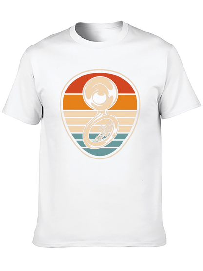 Retro Tuba Sunset Graphic Tee