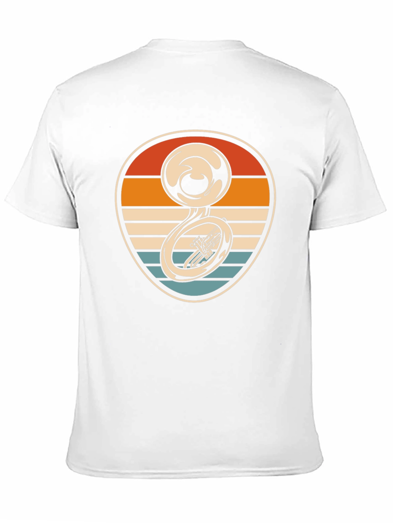 Retro Tuba Sunset Graphic Tee