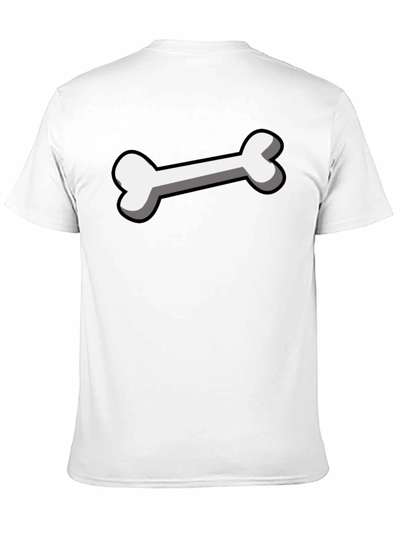 Bone Graphic Black T-Shirt - Funny Cartoon Bone
