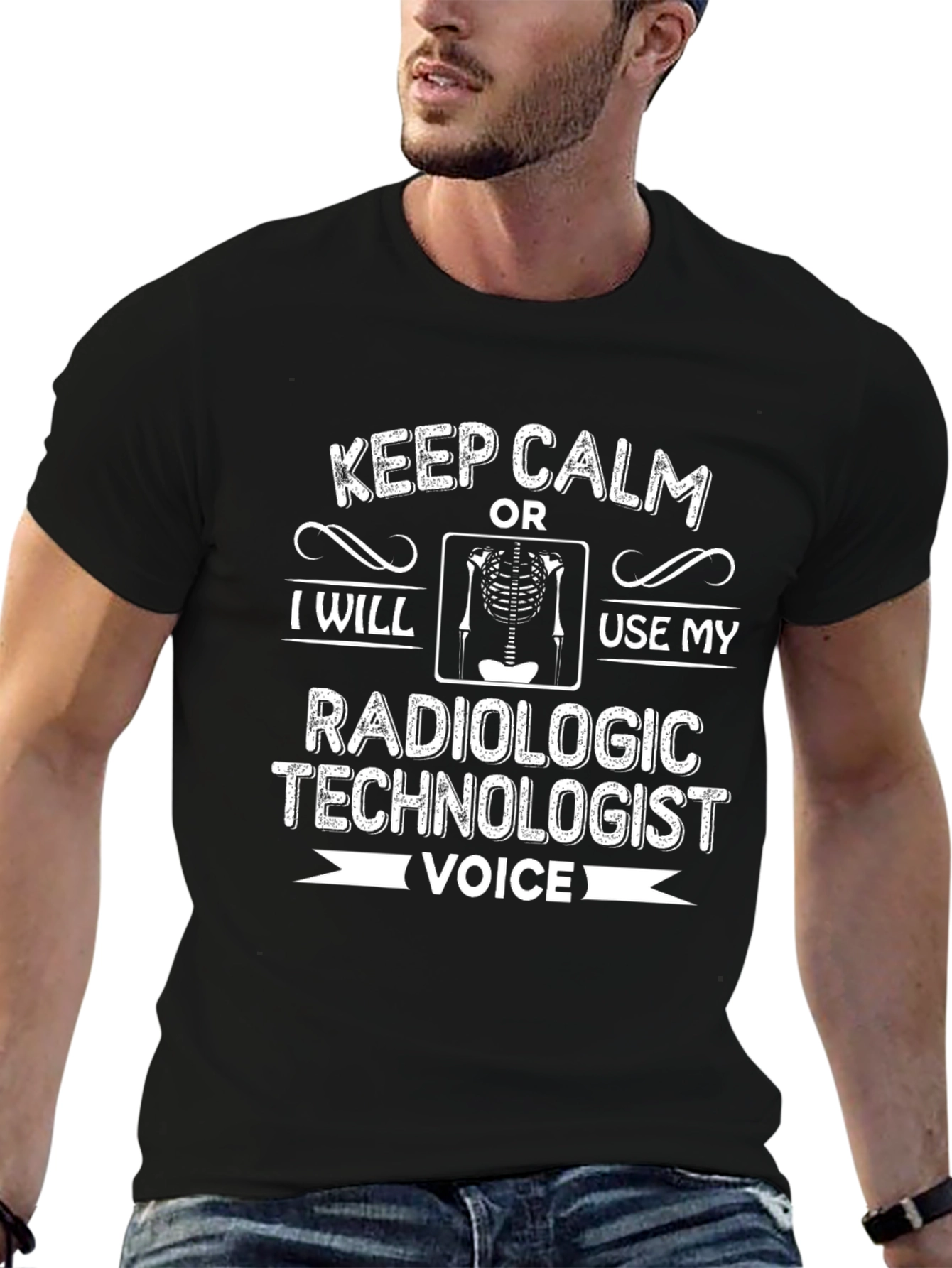 Radiologic Technologist T-Shirt - Keep Calm Voice Tee
