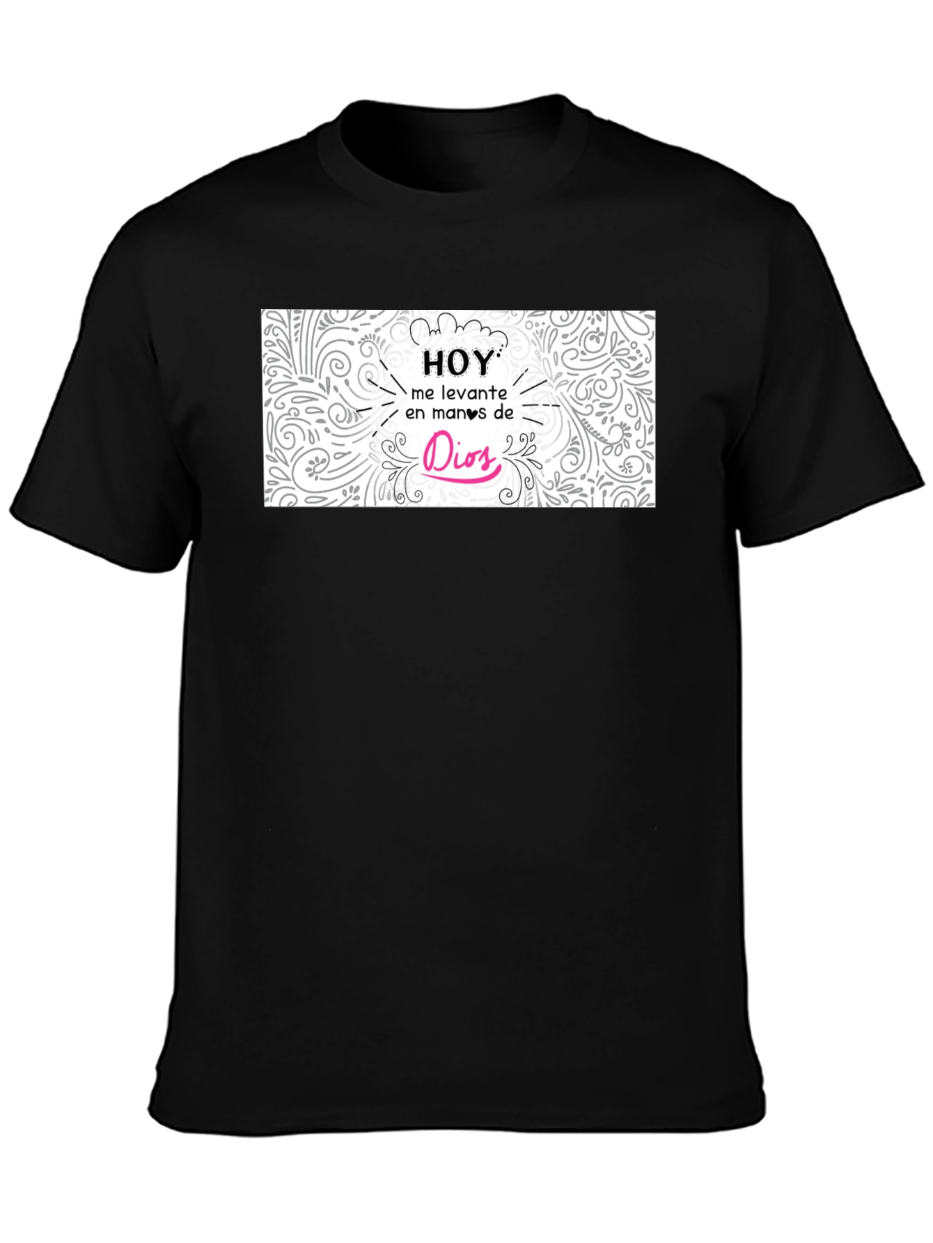 Hoy En Manos De Dios Black T-Shirt