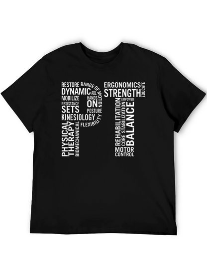 PT Physical Therapy Word Art T-Shirt