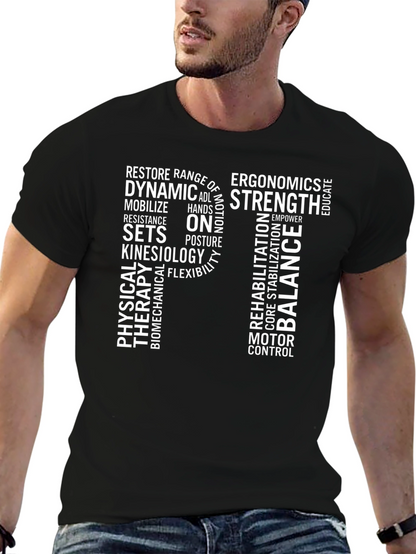 PT Physical Therapy Word Art T-Shirt