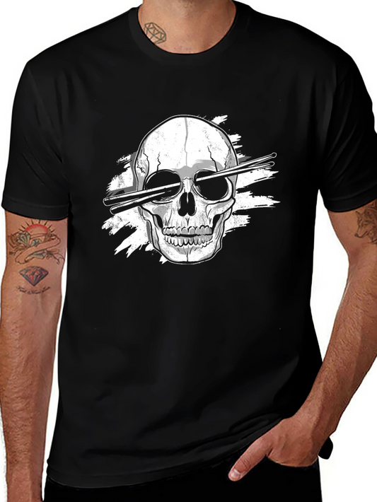Skull Drummer T-Shirt - Rock On!