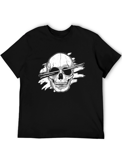 Skull Drummer T-Shirt - Rock On!