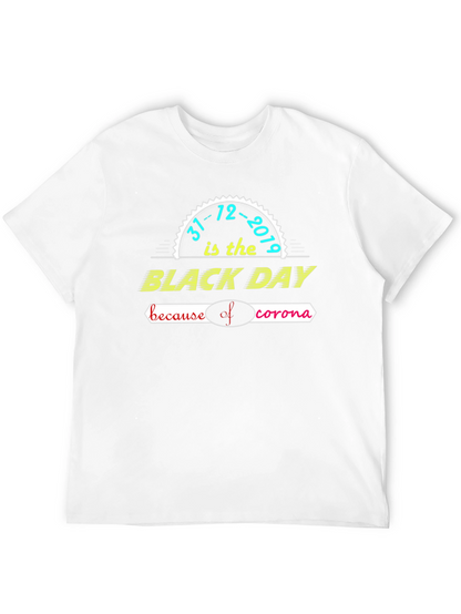 Black Day Corona Virus Graphic T-Shirt